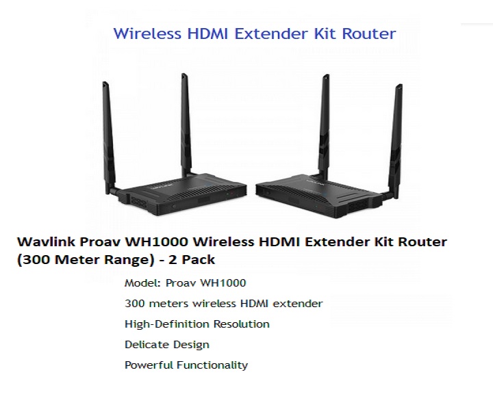 Wireless HDMI Extender Kit Router